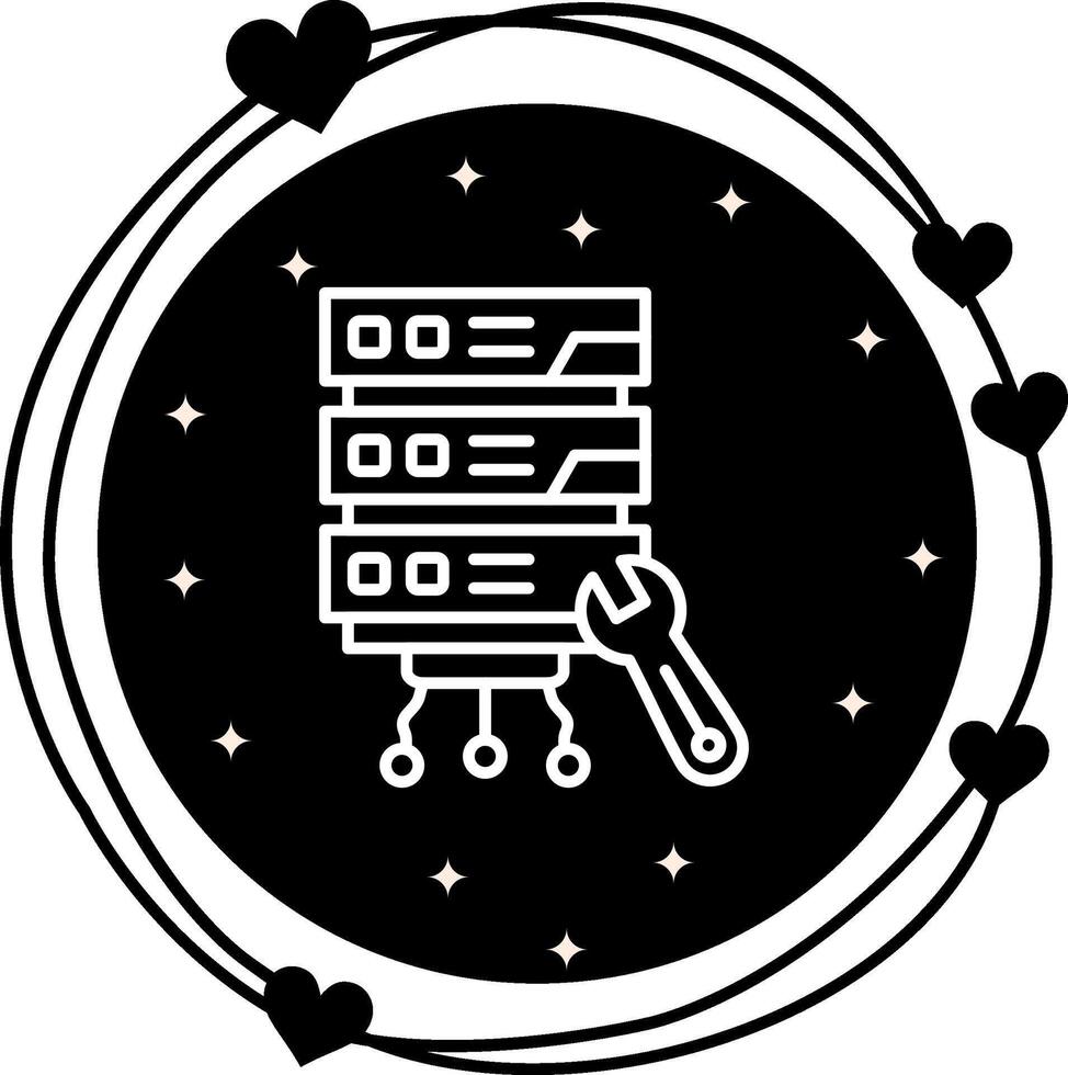 Server Maintenance Interactive Mobile App Symbol vector