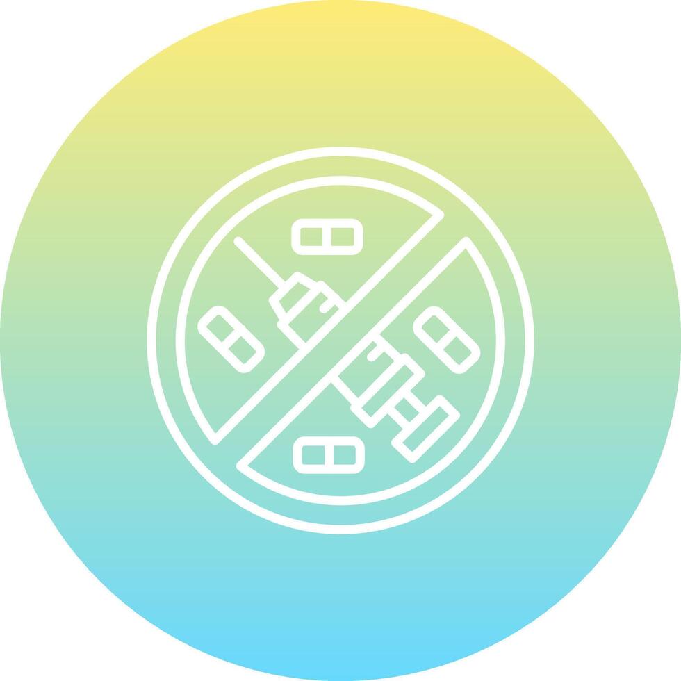 No Drugs Sharp Creative Design Object vector