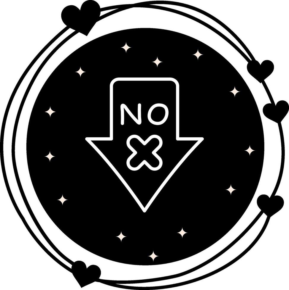 No Down Arrow Versatile UI Design Element vector