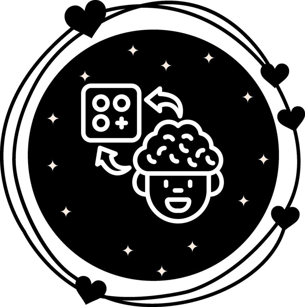 cerebro aplicación mínimo moderno gráfico objeto vector
