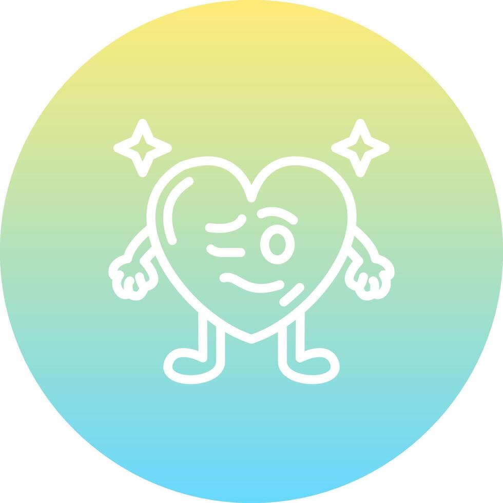 Woozy Heart Sharp User Interface Sketch vector