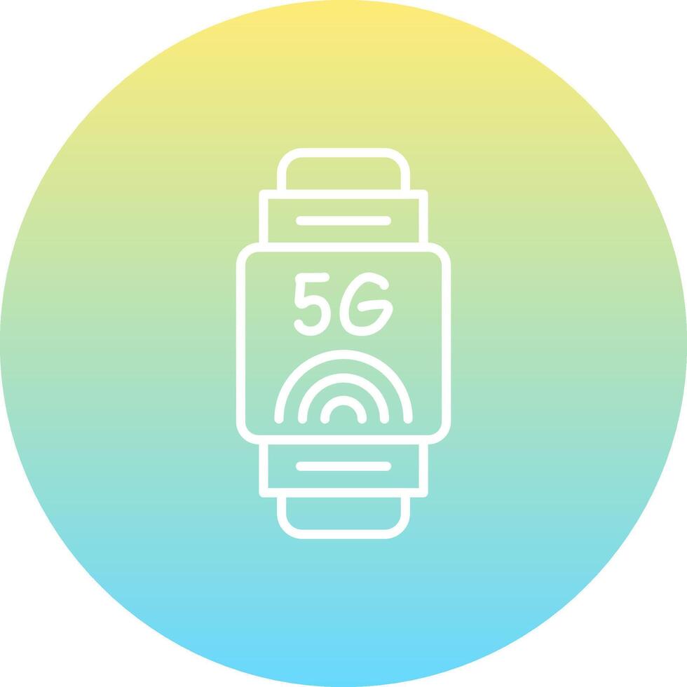 Smartwatch Minimal User Interface Design vector