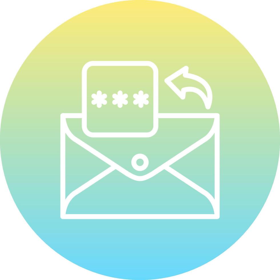 Email Pin Code Professional Branding Graphic Layout vector