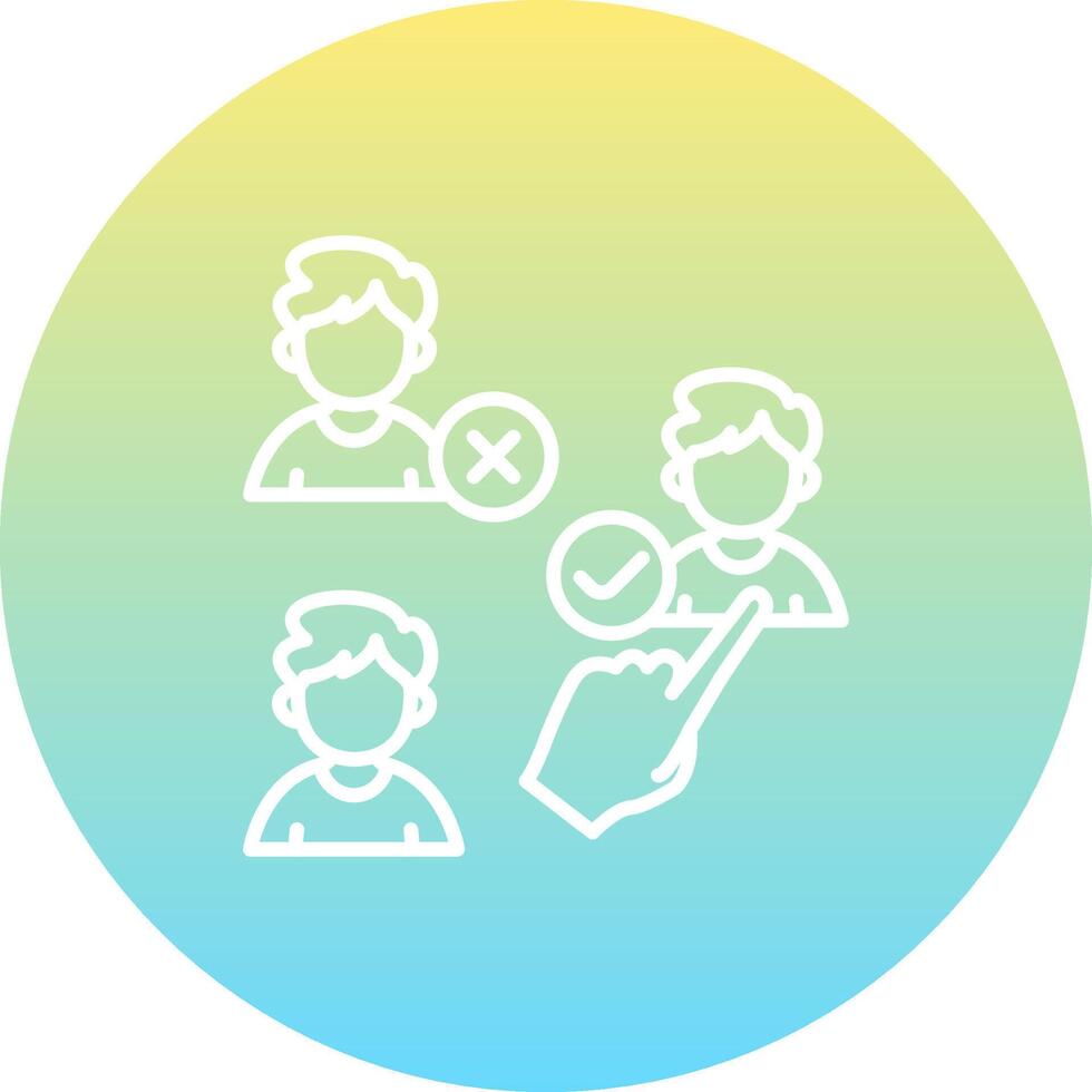 Recruitment Select Finger Custom User Interface Layout vector