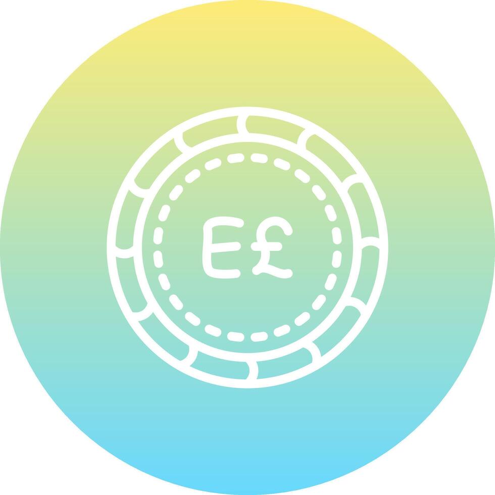 Egyptian Pound Functional User Experience Mark vector