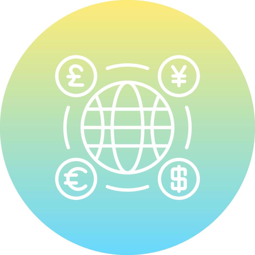 World currency Advanced User Experience Design vector