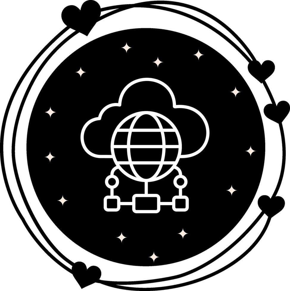 Cloud Computing Compact Branding Design Asset vector