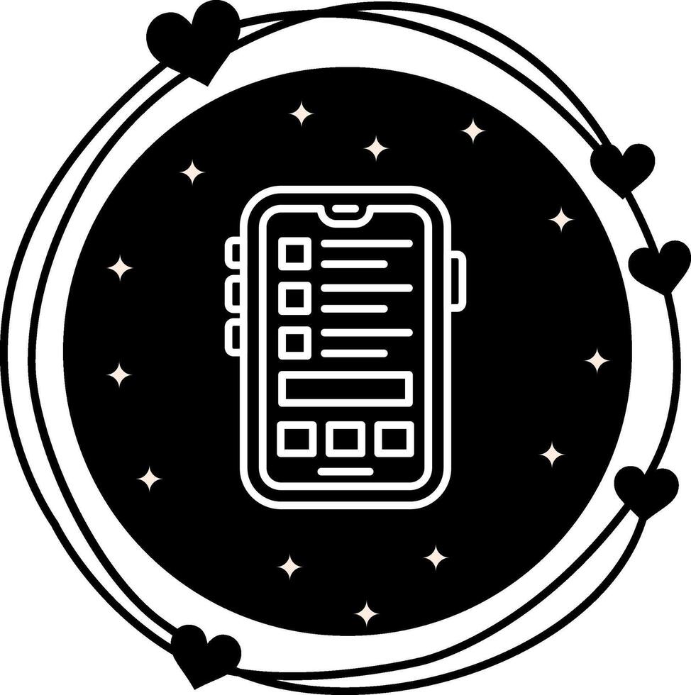 Checklist Distinctive Creative Design Form vector