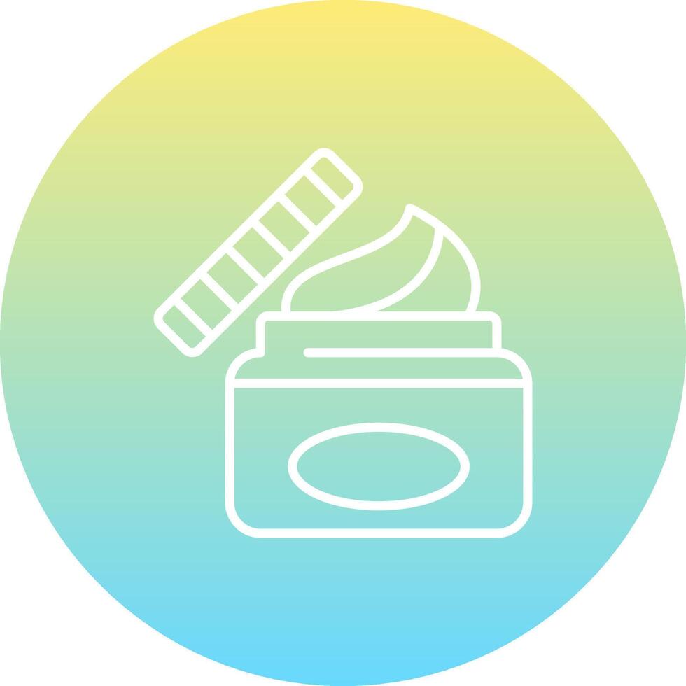 Cream Jar Dynamic Visual Graphic Form vector