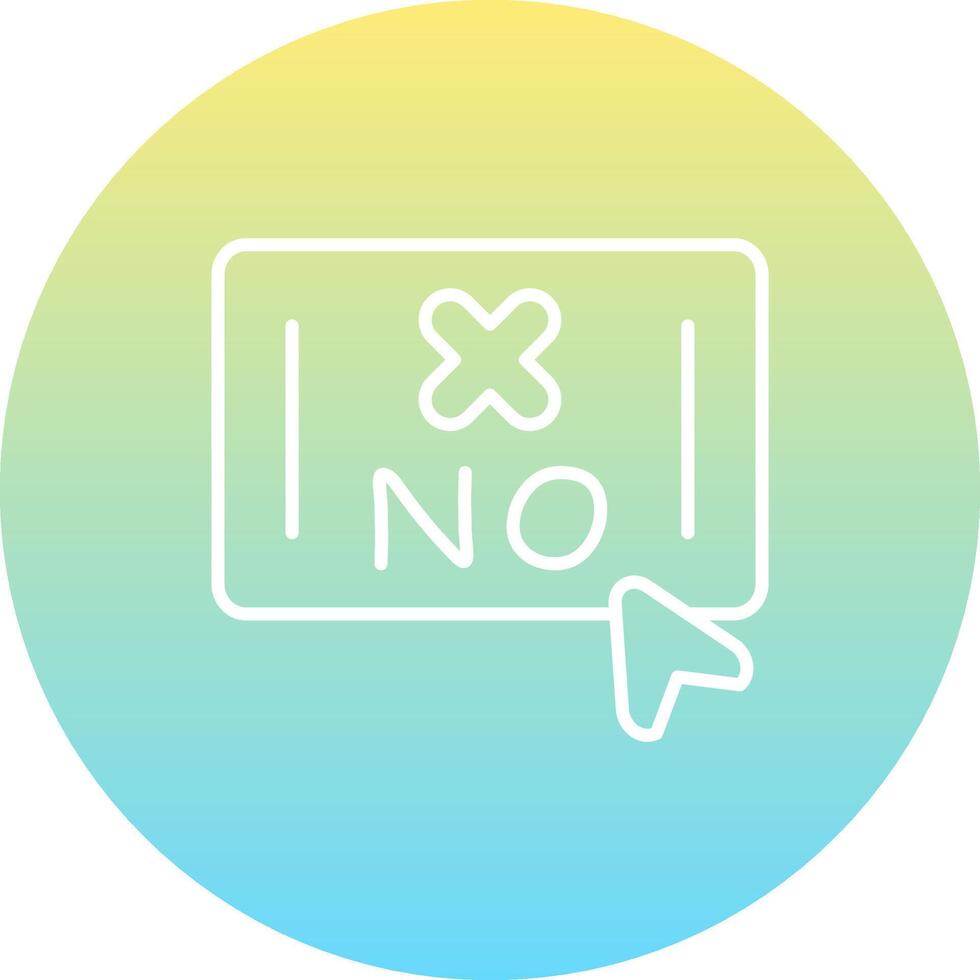 No Decision Sharp Creative Design Object vector