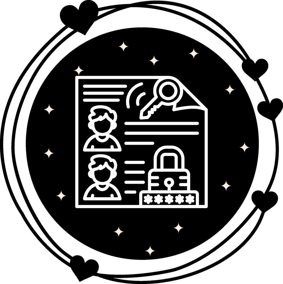 Access Control List Compact Flat Design Graphic vector