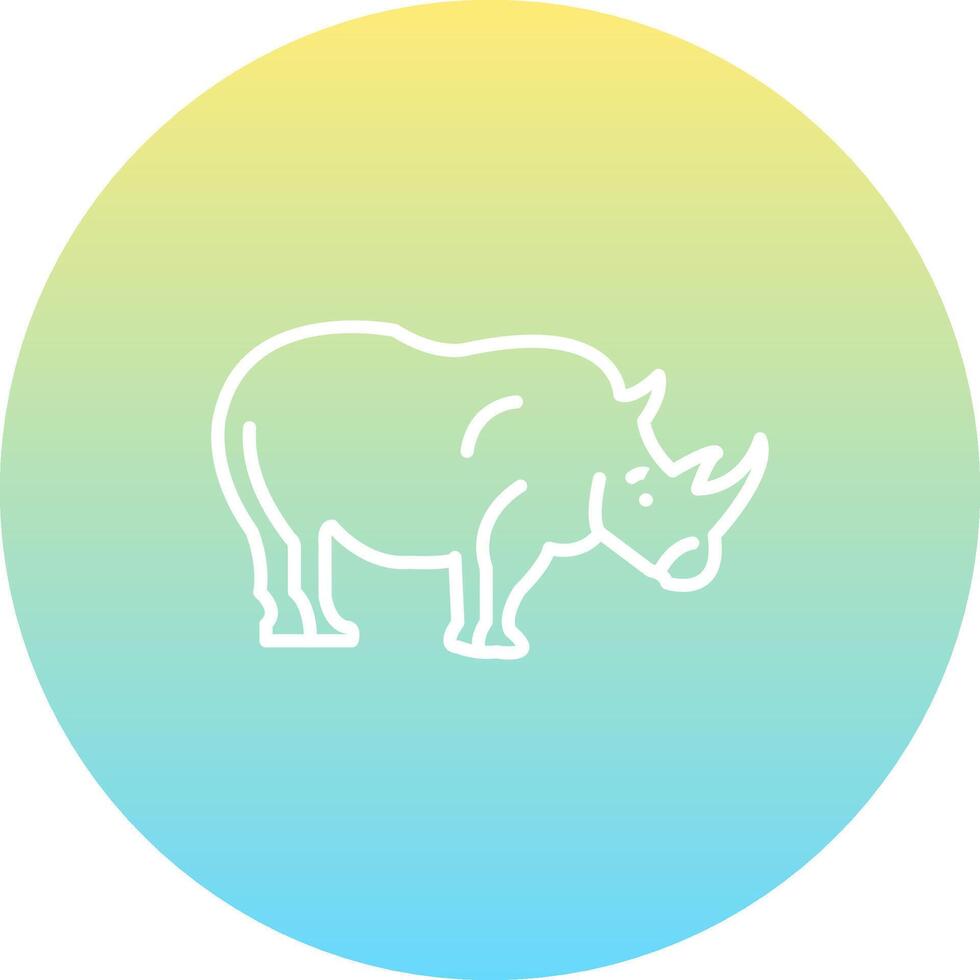 Rhino Sharp Creative Design Object vector