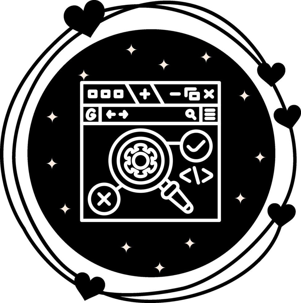 Program Testing Minimal Modern Graphic Object vector