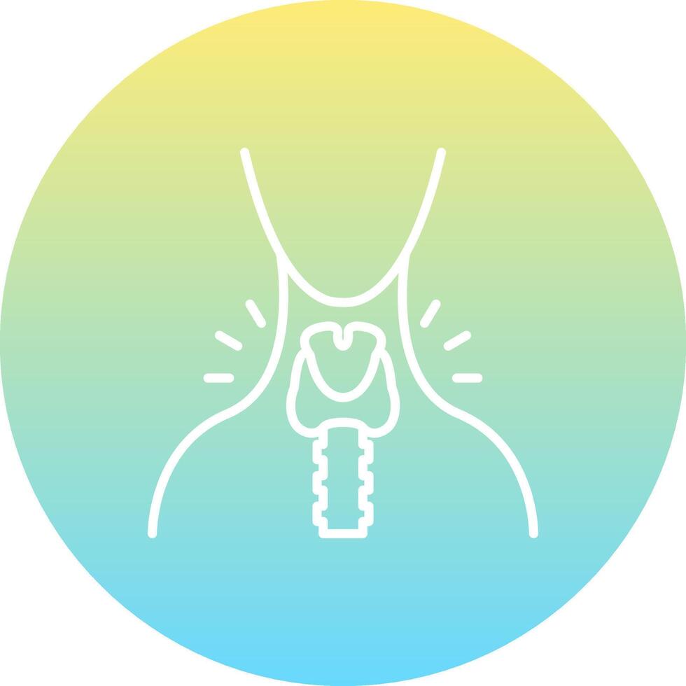 Thyroid Stylish Mobile App Feature vector