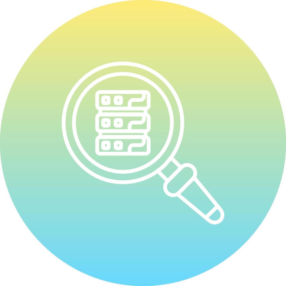 Server View Distinctive Web Graphic Element vector