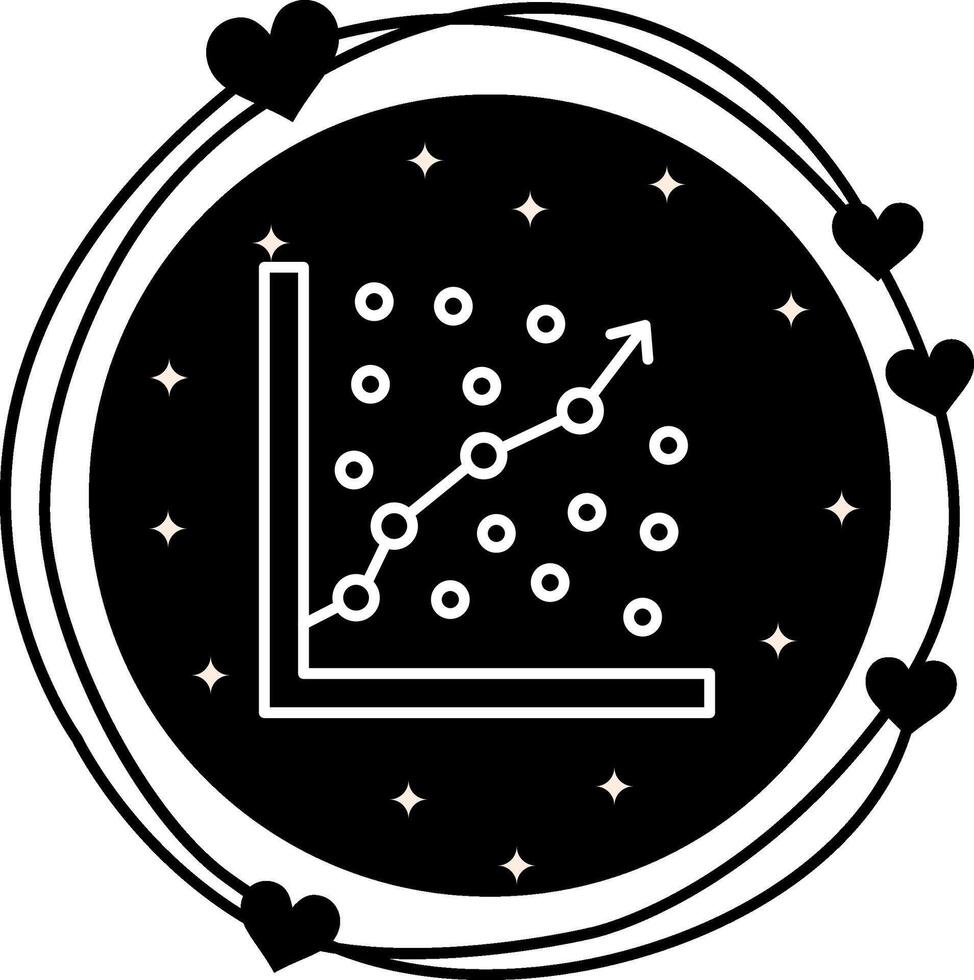 Regression Analysis Distinctive Mobile App Symbol vector