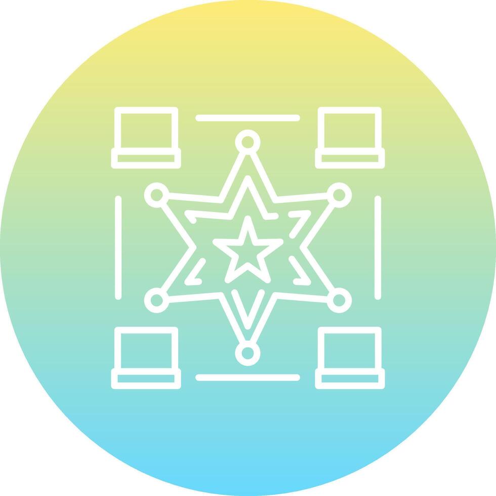 Star Flow Structured Graphic Layout vector