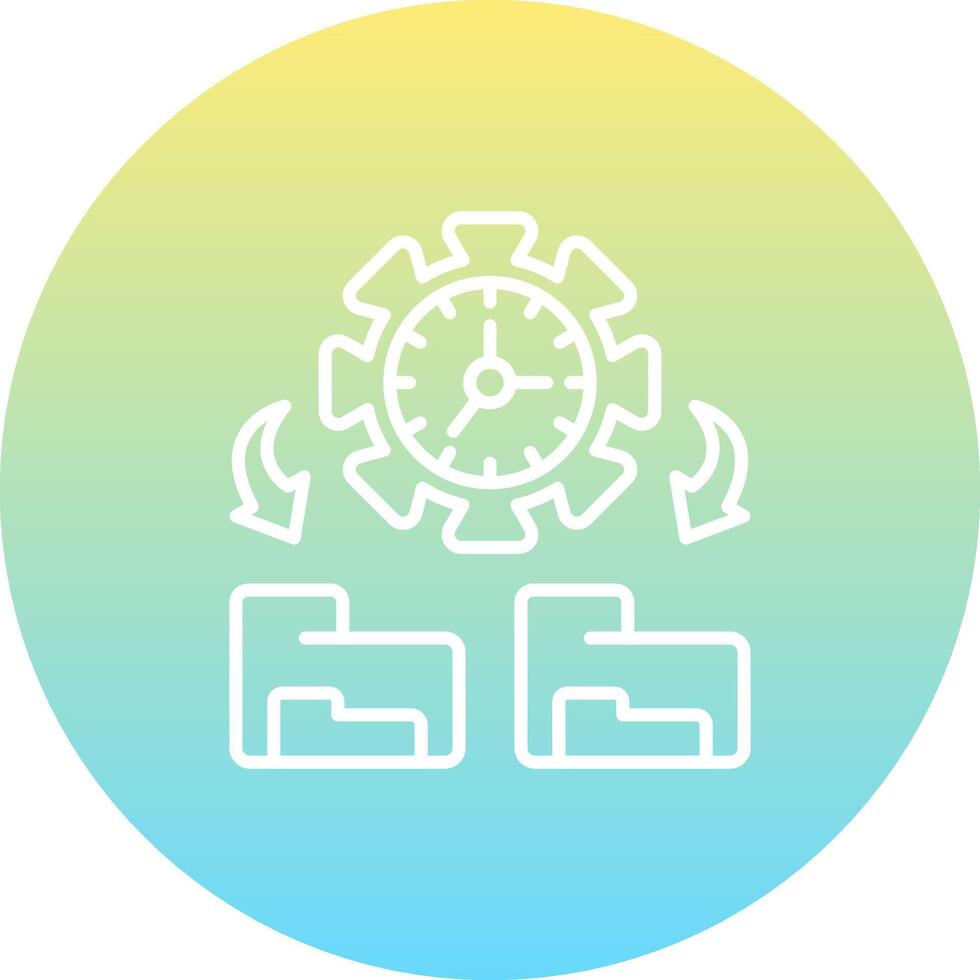 Time Management Balanced User Interface Element vector