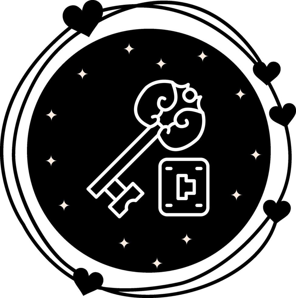 Door Key Hole Access Sharp User Experience Element vector