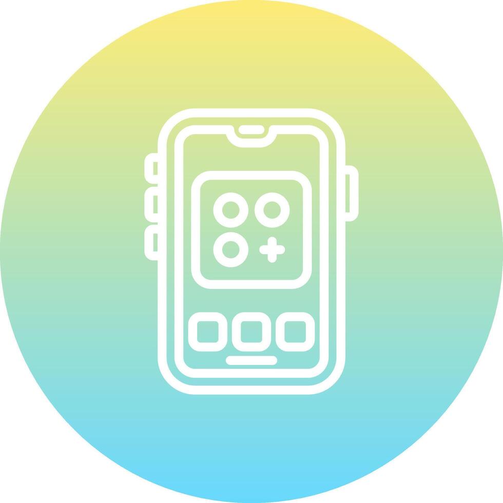 Mobile App Streamlined Visual Branding Symbol vector