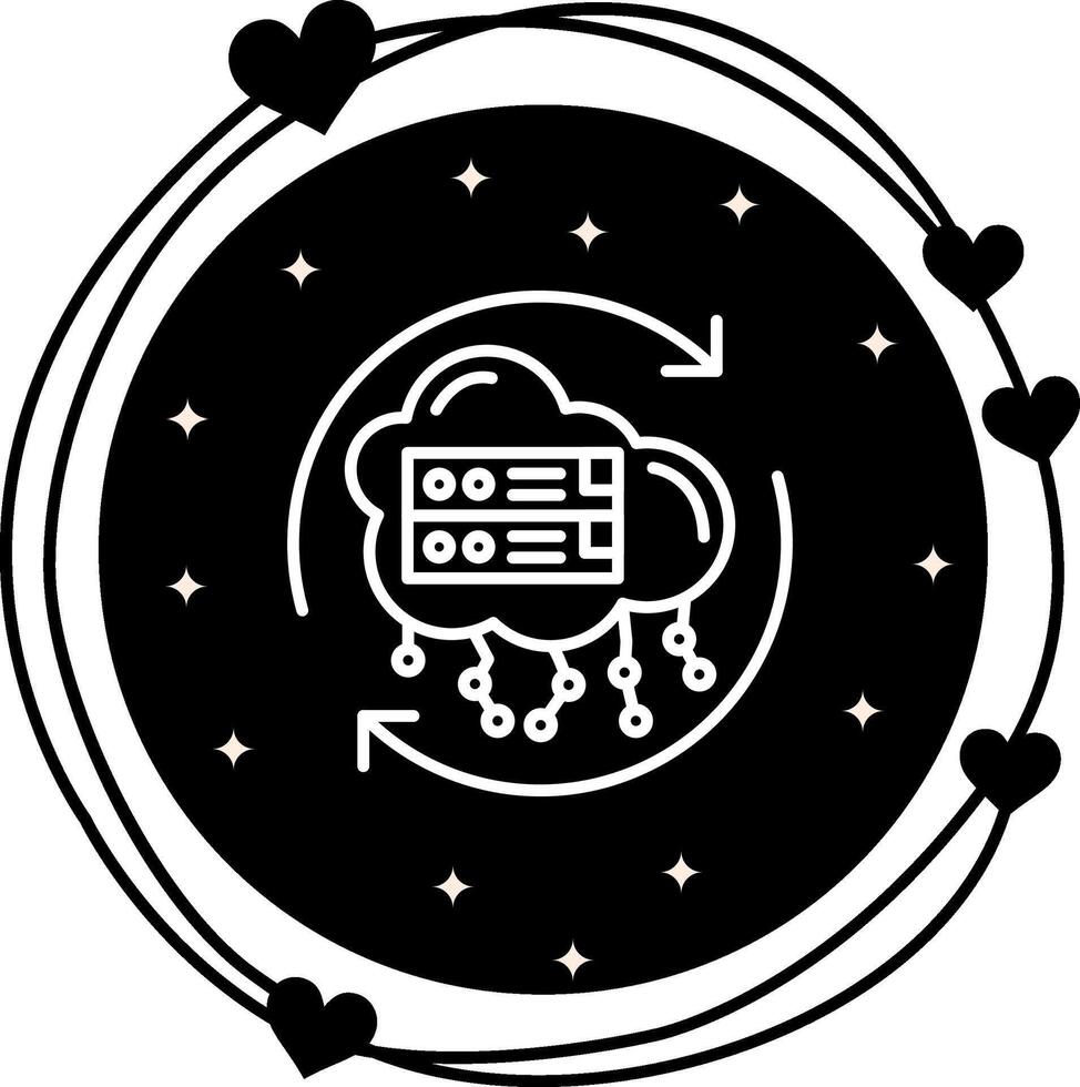 Cloud Backup Elegant Visual Design Form vector