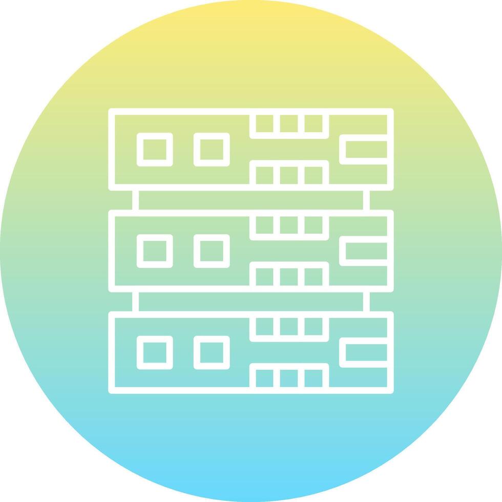 Database Concise Modern Design Sketch vector