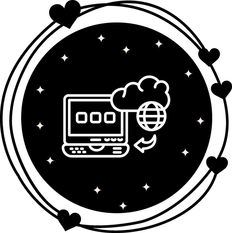 Cloud Computing Platform Professional Digital Design Symbol vector