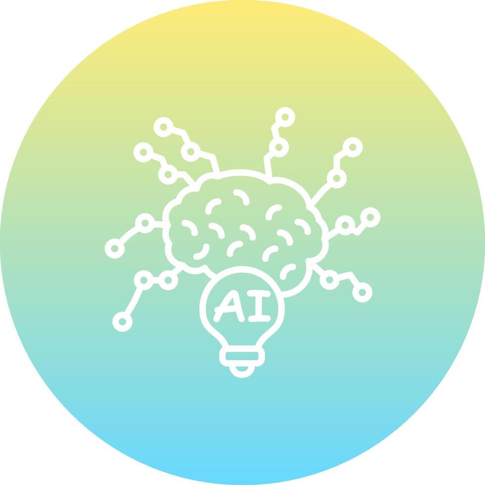 Ai Mind Map Unique Web Design Symbol vector