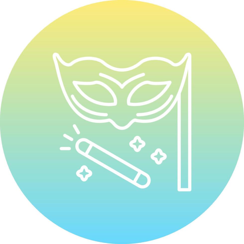 Carnival Mask Custom Minimal Design Mark vector