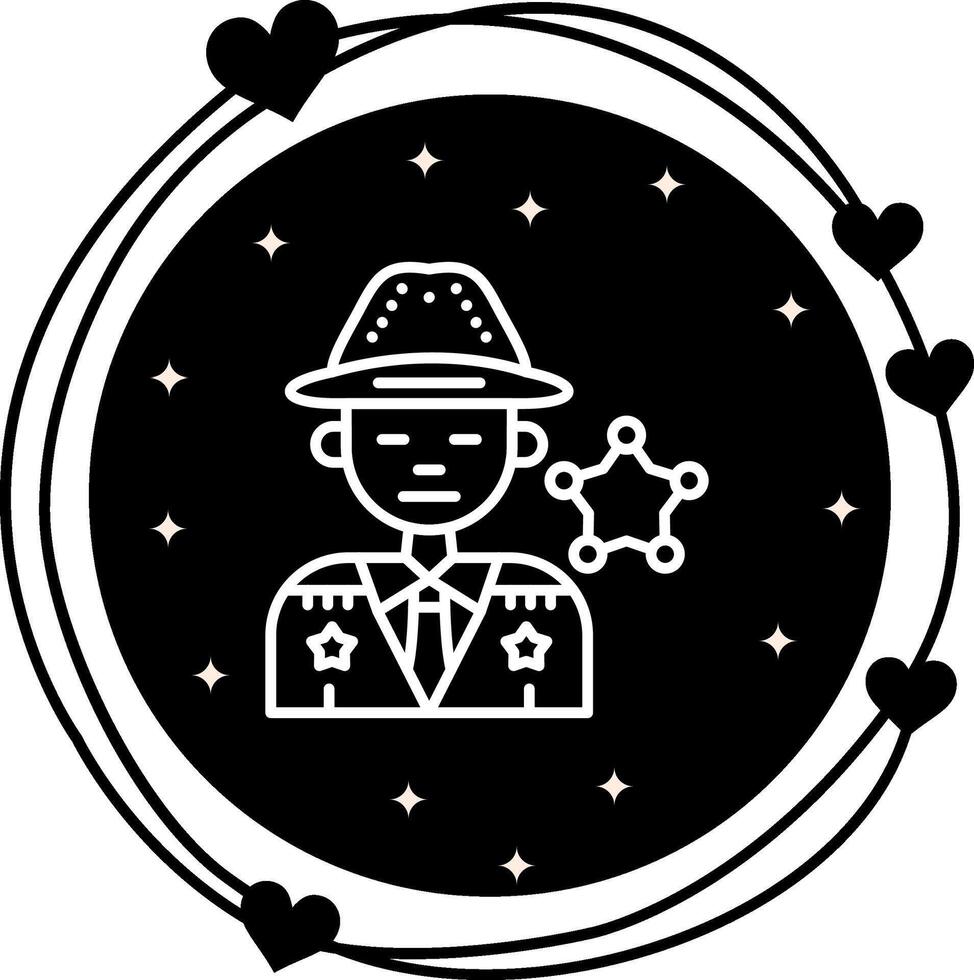 Sheriff Distinctive Graphic Object vector