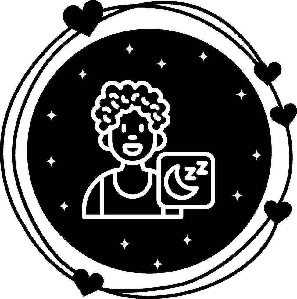 User Sleep Custom Digital Art Sketch vector