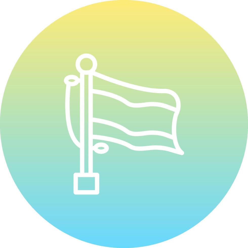 Flag Gabon Custom Minimal Design Mark vector