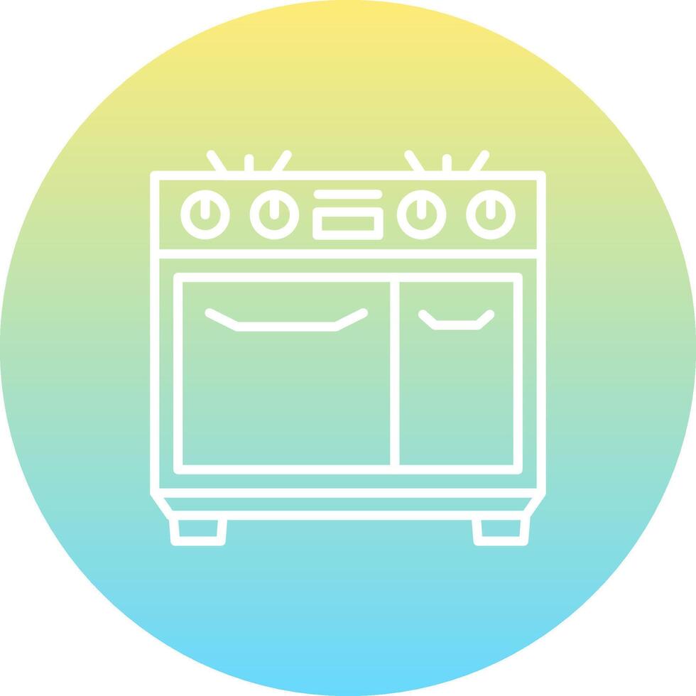 Oven Custom Minimal Design Mark vector