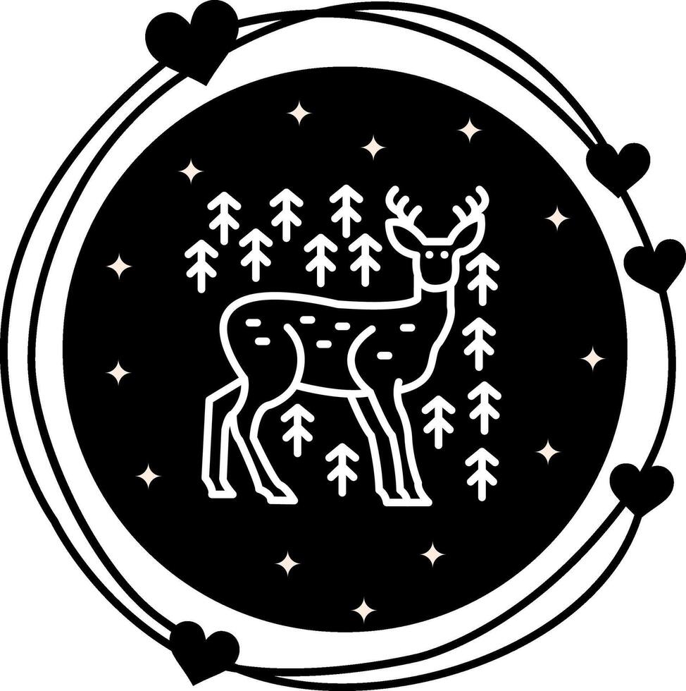 Deer Optimized Mobile App Layout vector