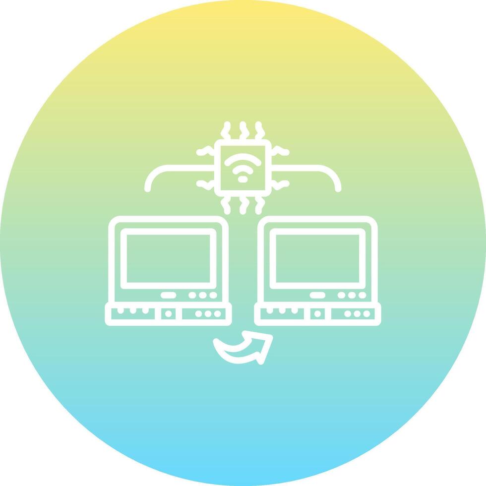 Lan Laptop Consistent UI Element vector