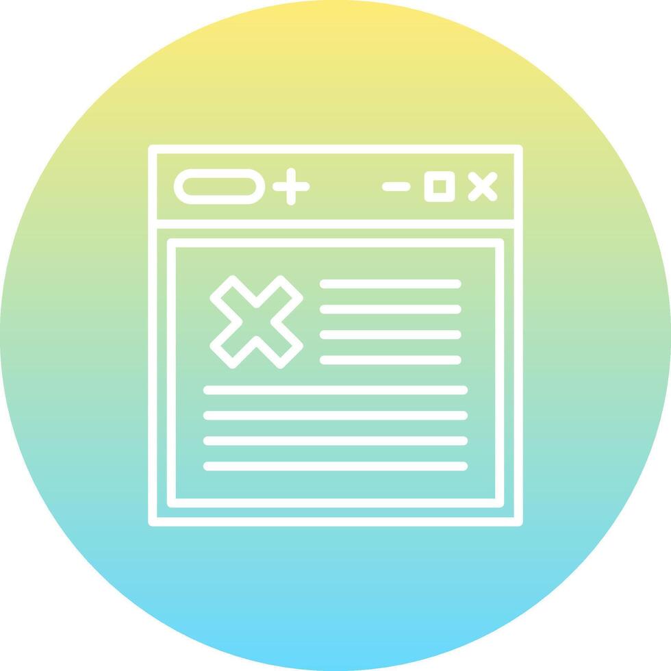 web rechazado consistente ui elemento vector