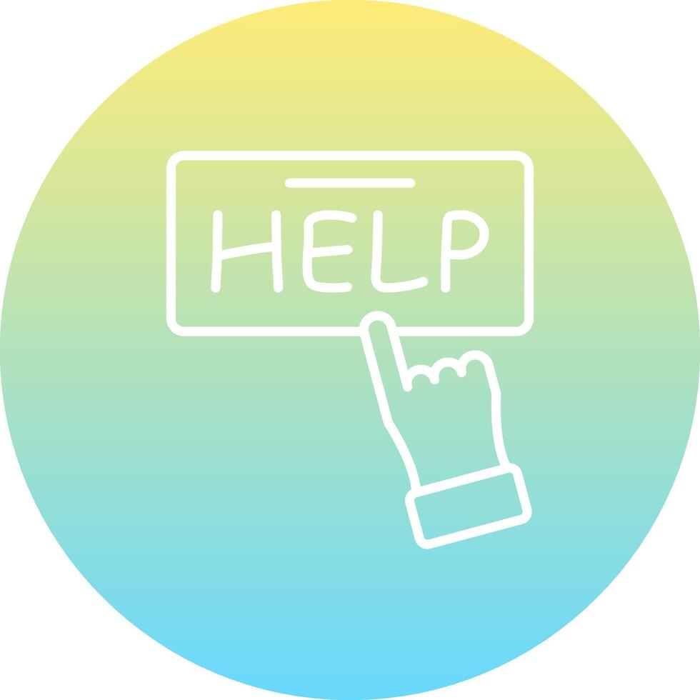 Help Clear User Interface Graphic vector