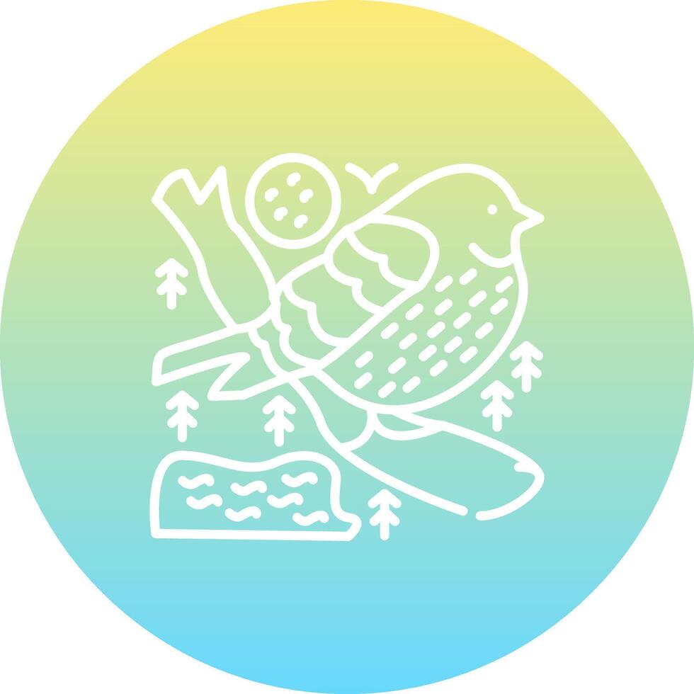 Eastern Bluebird Sharp Creative Design Object vector