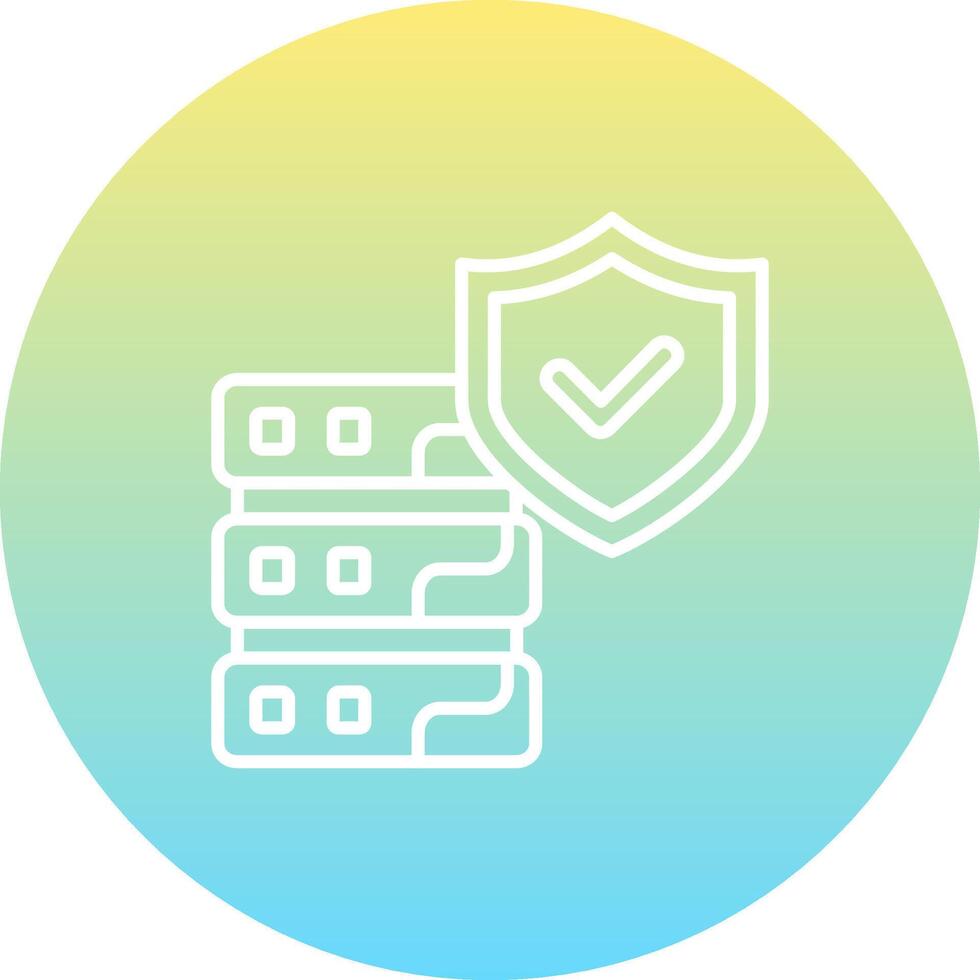 Safe Database High Resolution Design Mark vector