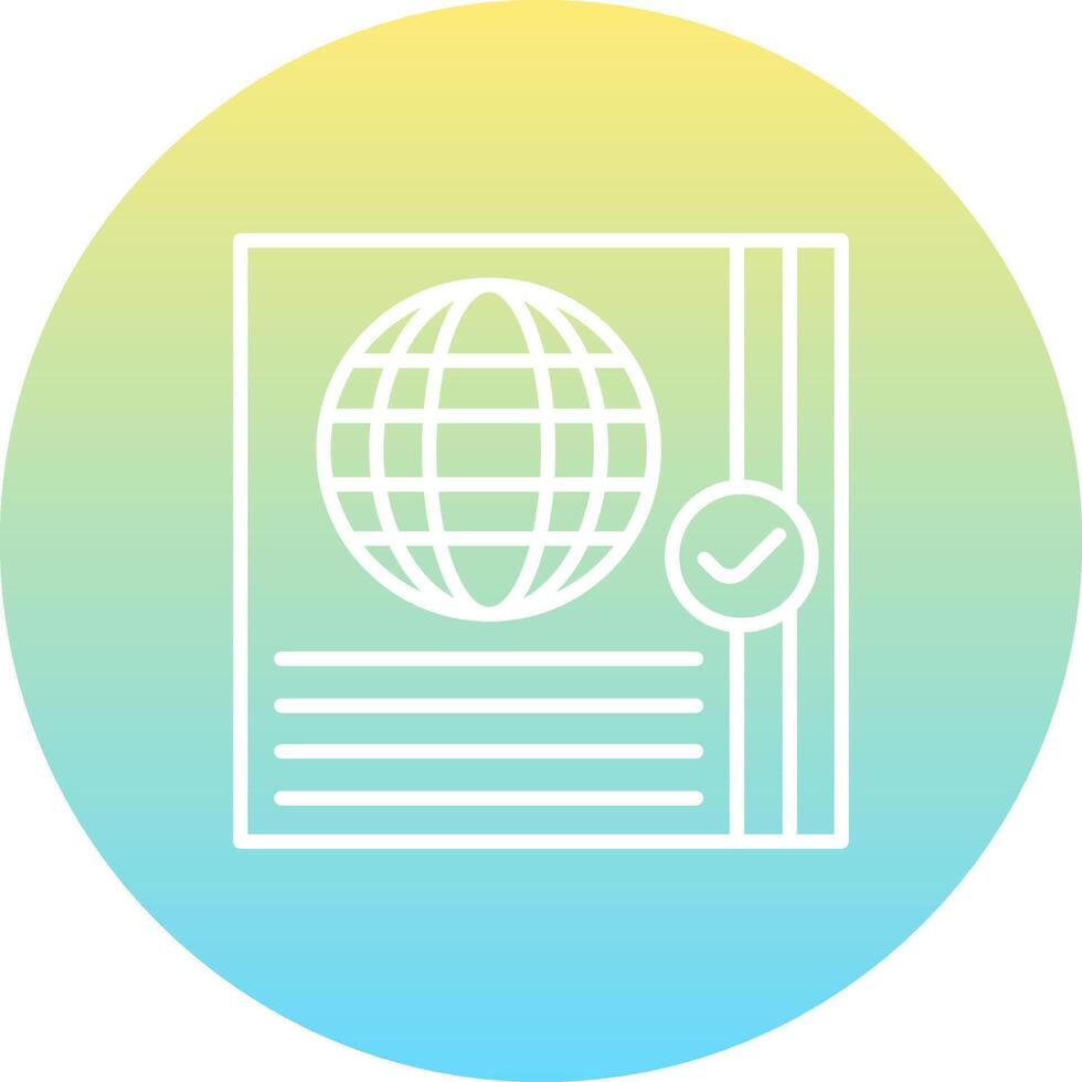 Passport Control High Resolution Design Mark vector
