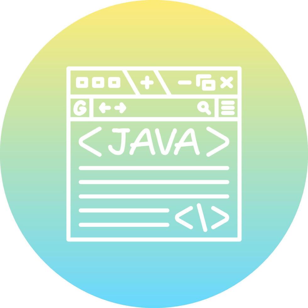 Java alto impacto visual activo vector