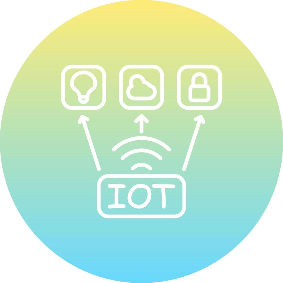 Internet Of Things Advanced Web Graphic Symbol vector