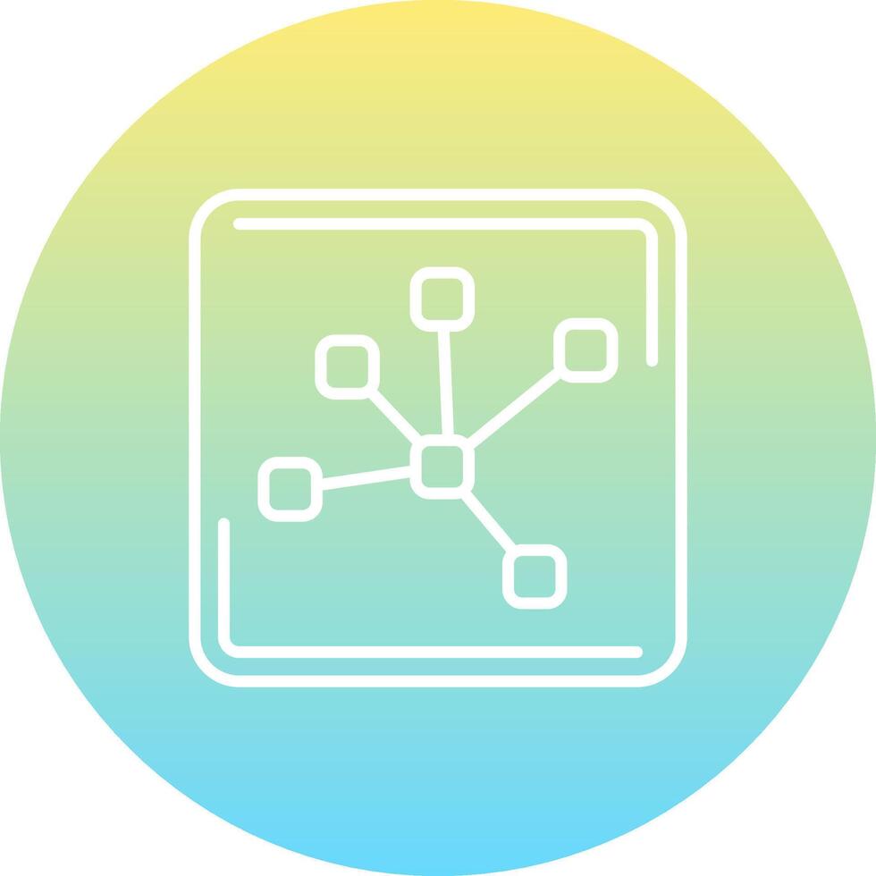 Network Hub Custom Minimal Design Mark vector