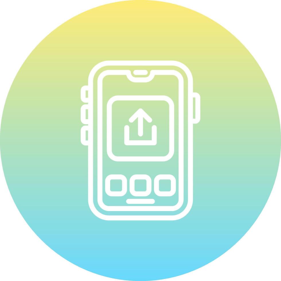 Mobile Upload Professional Web Design Element vector