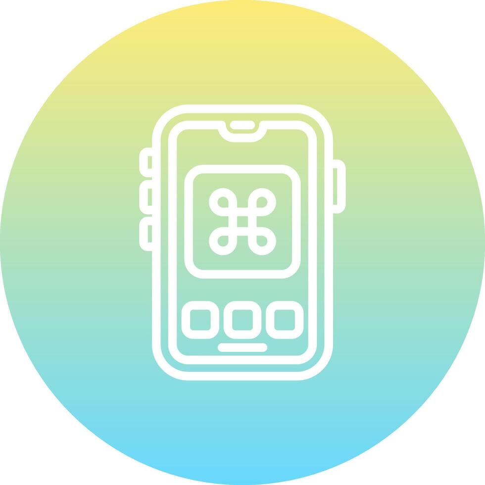 Mobile Command Unique Minimal Graphic Shape vector