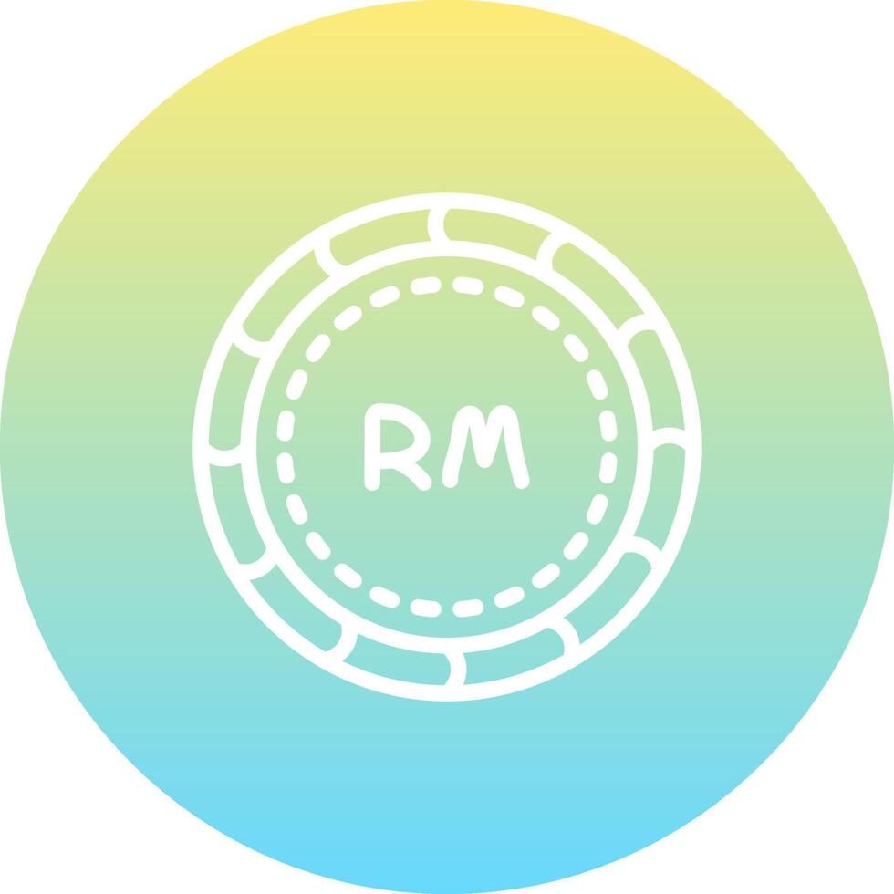 Malaysian Ringgit Custom Minimal Design Mark vector