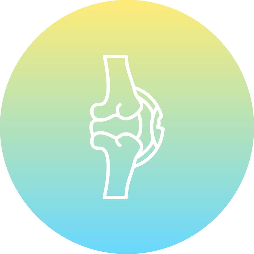 Torn Tendon Sharp Creative Design Object vector