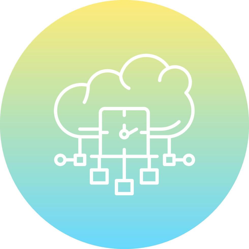 Cloud Real Time Analytics Layered Product Design Layout vector