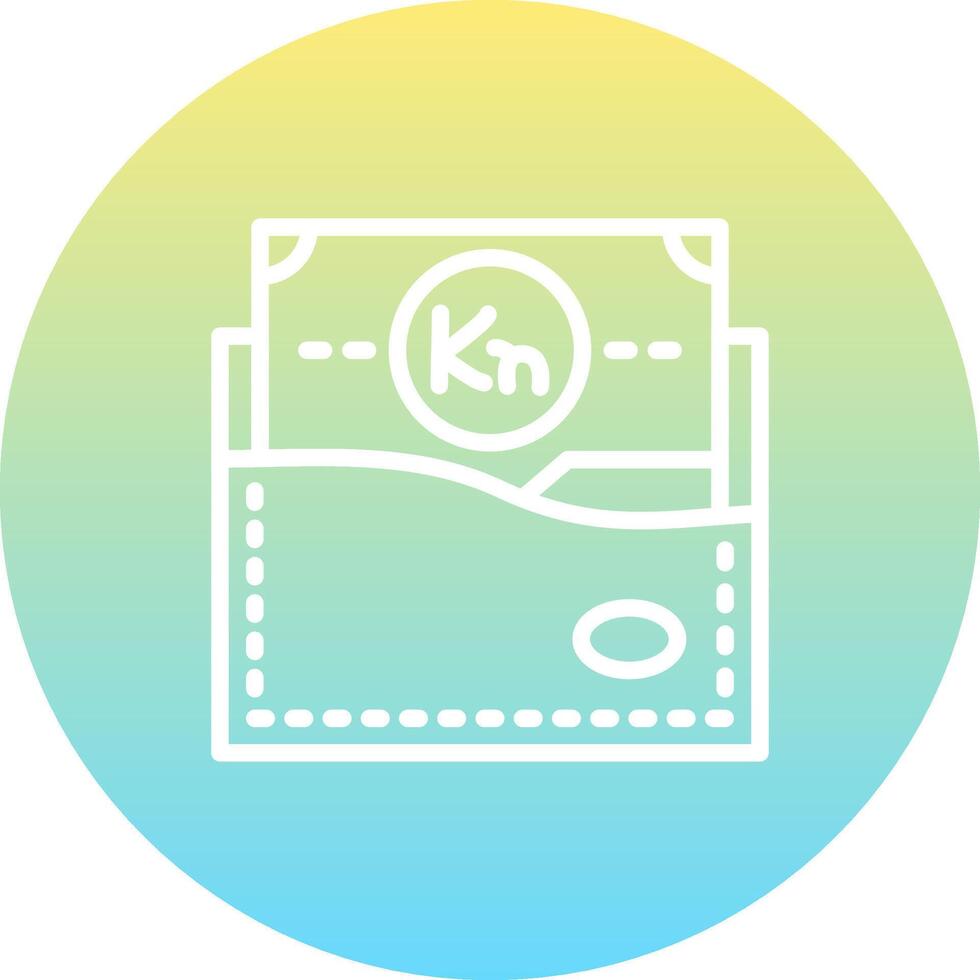 Croatia Wallet Sharp Creative Design Object vector