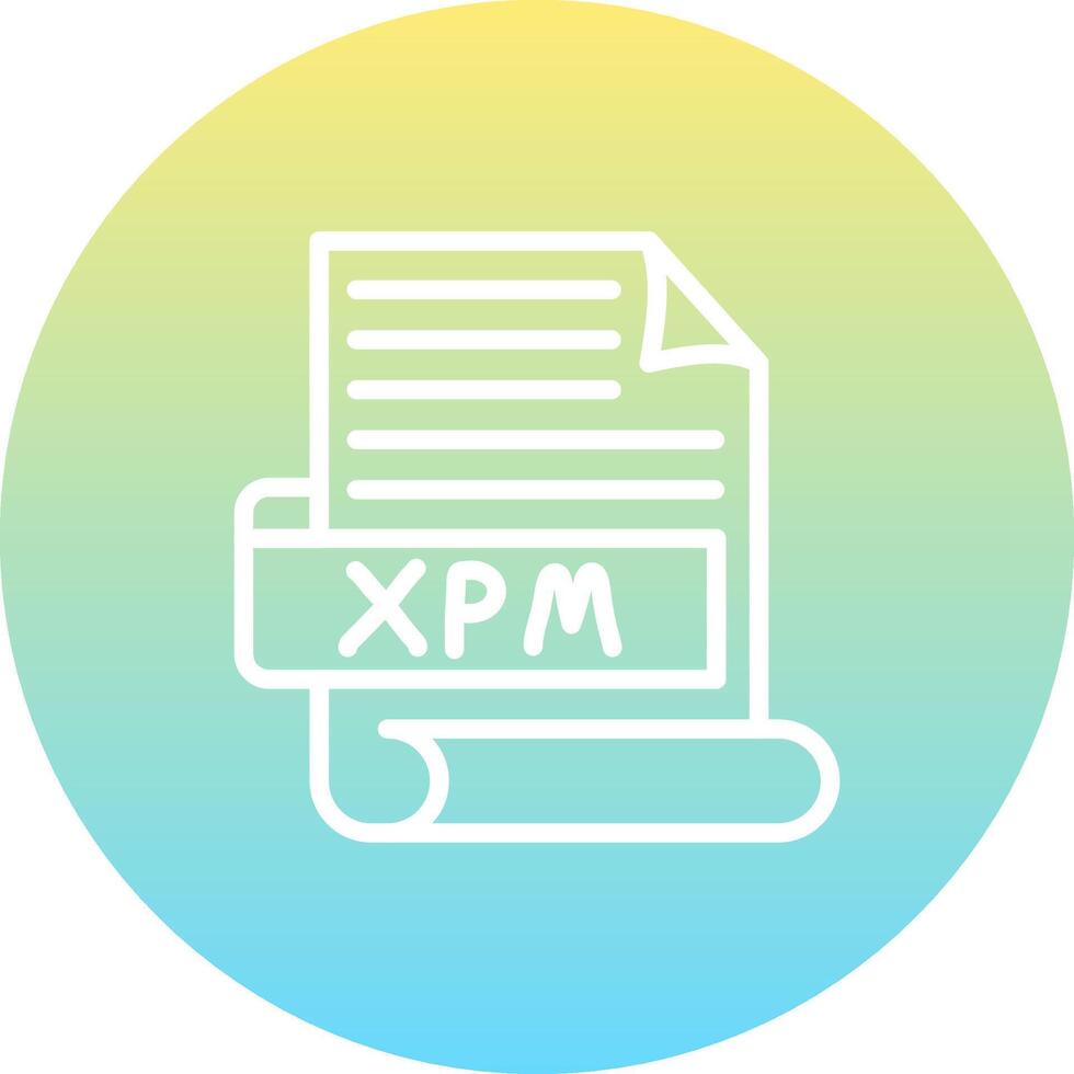 XPM Custom Minimal Design Mark vector